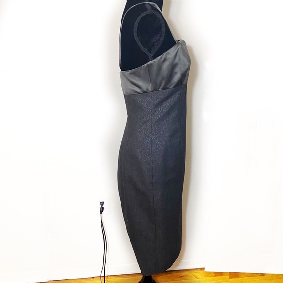 LES COPAINS COUTURE METALLIC MIDI PENCIL DRESS 42 - Picture 3 of 13